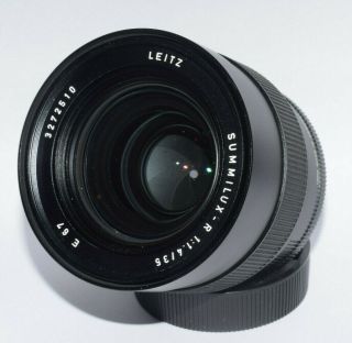 Lens Leica Germany Summilux R 1,  4/35mm E67 Rom For Leica R