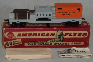 Vintage American Flyer No.  33820 Tie Ejector Car - Ho Gauge