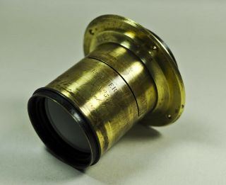 Vintage Brass Lens E.  Suter Basile No.  3442 Aplanat B No.  6 16x13 Waterhouse Lens