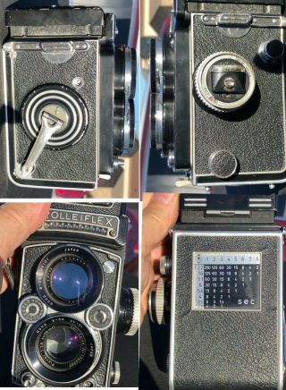 Rolleiflex 3.  5 Planar,  Early Model,  With Case And.