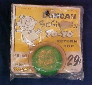 Vintage Duncan Beginners Yo - Yo In Package Instructions Yo Yo