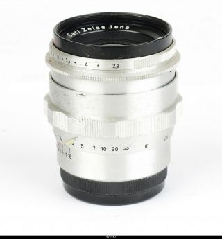 Lens Zeiss Biometar 2.  8/80mm Red T For Contax S Pentax M42
