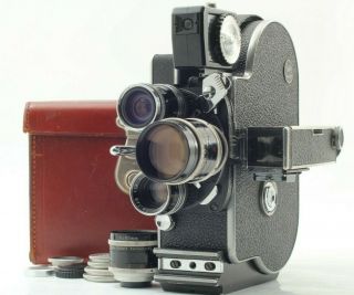 【near Mint】 Bolex H16 Reflex Rex - 2 16mm Movie 10 25 50 75mm Lens From Japan 1653