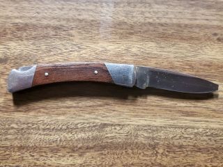 Vintage Buck 501 U.  S.  A.  Lockblade Pocket Knife With Broken Blade Tip