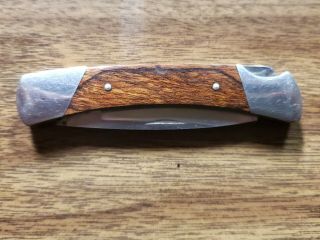 Vintage Buck 501 U.  S.  A.  Lockblade Pocket Knife with Broken Blade Tip 2