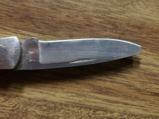 Vintage Buck 501 U.  S.  A.  Lockblade Pocket Knife with Broken Blade Tip 3