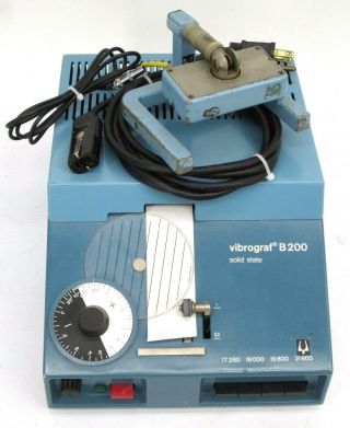 Vibrograf B200 Solid State Timing Device Machine By Portescap Mp 86