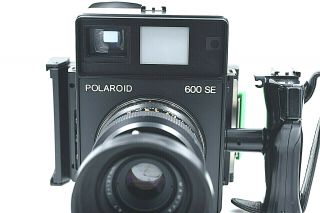 Near Read Desc Polaroid 600 Se Medium Format Camera W/mamiya 127mm F/4.  7.