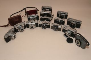 Ansco,  Agfa,  Canon,  Minolta,  Olympus,  Winpro 35mm Rangefinder Viewfinder Cameras