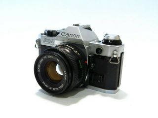 Canon Ae - 1 Program 35mm Film Camera W/ 50mm 1:1.  8 Lens
