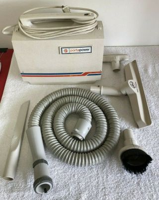 Vintage Hoover Porta Power Canister Vacuum S1015 - 030.  7.  4 Amp