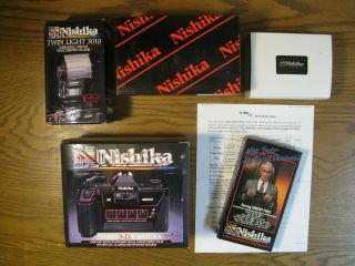Nishika N8000 35mm 3 - D Camera Kit