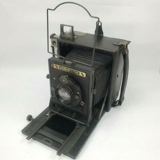 Vintage Folmer Speed Graphic Camera 4x5 Format Compur Lens Pre - Anniversary