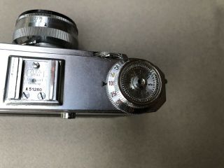 Zeiss Ikon Contax IIa Camera Color Dial w/ 50mm F/1.  5 Sonnar lens 5