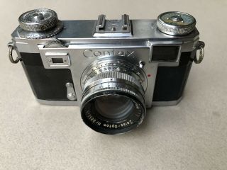 Zeiss Ikon Contax IIa Camera Color Dial w/ 50mm F/1.  5 Sonnar lens 6