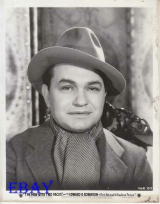 Edward G.  Robinson The Man With Two Faces Vintage Photo
