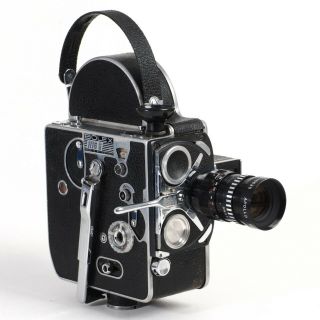 •bolex Paillard H16 S 16mm Movie Camera 1964 W/ Apollo Television F1.  9 50mm Lens