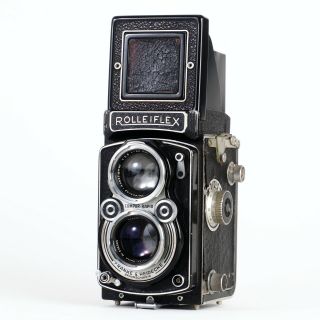 :rolleiflex 2.  8a 6x6 120 Tlr Camera W/ Opton 80mm F2.  8 Lens - Needs Service