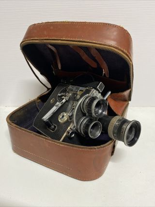 Paillard Bolex Reflex 8mm Movie Camera With Case