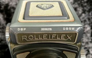 Rolleiflex K5 4x4 Gray Baby TLR Film Camera w/case and strap 2