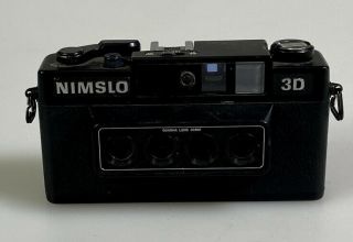 Nimslo 3d Quadra Lens 35mm Camera W/ Batteries,