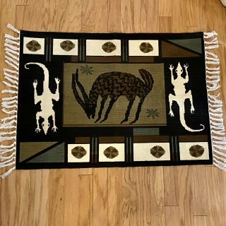 Vintage Woven Wall Hanging Rug/tapestry; 30.  5 " X 48 " ; Native American,  Brown