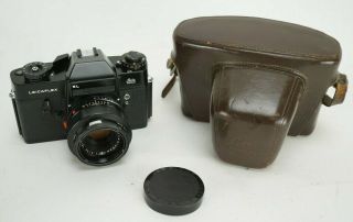 Vintage Leicaflex Sl Camera W/ Leitz Wetzlar Summicron - R 1:2/50mm Lens