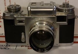 Zeiss Ikon Contax Camera W/ Sonnar 50mm F/1:1.  5lens In Case