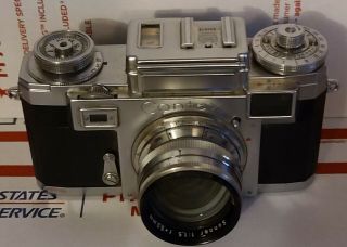 Zeiss Ikon Contax camera w/ Sonnar 50mm f/1:1.  5Lens in Case 2