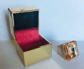 Nib Full/unused Rare Michael Kors " Very Hollywood " Pink Stone Ring Solid Perfume