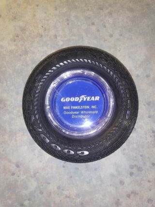 Vintage Goodyear Tire Ash Tray,  Max Finkelstein Inc Goodyear Dist.