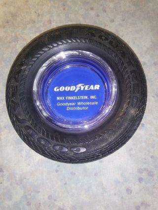 Vintage Goodyear Tire Ash Tray,  Max Finkelstein Inc Goodyear dist. 2