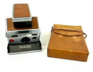 Polaroid Sx - 70 Land Camera Alpha 1 W/ Leather Carry Pouch