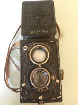 Rolleiflex Old Standard 621 6x6 Tessar 75mm 3.  8 All.  Film