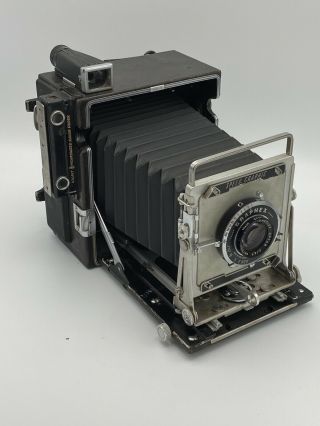 4x5 Graflex Speed Graphic Camera W/ Optar 135mm F4.  7 Lens