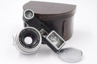 Leitz/leica 35mm Summicron Lens,  8 Elements,  For M3,  With Specs,  Kidney Case