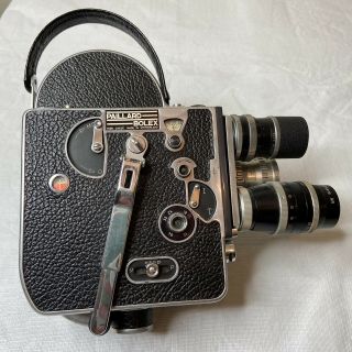 Paillard Bolex H - 16 16mm Film Camera W/ Lenses Vtg 1959 Made In Switzerland