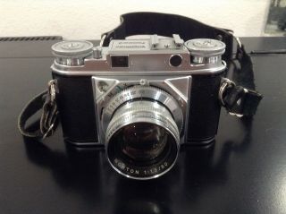 Really Vintage Voightlander Prominent Camera With Nokton 50mm F/1.  5 Lens