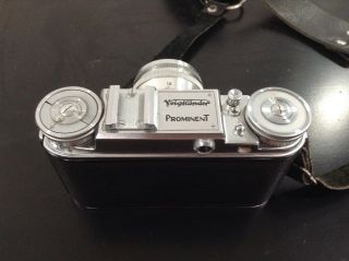 Really vintage Voightlander Prominent Camera With Nokton 50mm F/1.  5 Lens 5