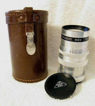 Vtg C.  P.  Goerz Wein Telgor 1:3,  5/13,  5 Cm 8023 Zoom Lens W/case Austria To Repair