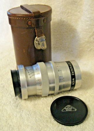 Vtg C.  P.  Goerz Wein Telgor 1:3,  5/13,  5 cm 8023 Zoom Lens w/Case Austria To Repair 3