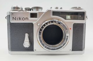 Vintage Nikon Sp Rangefinder Film Camera Body Chrome Serial 6202743