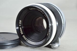 ,  Canon 35mm F/2.  8 Lens For L39 Ltm Leica Screw Mount 136
