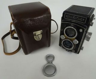 Rolleiflex Drp Drgm Tlr Camera Franke Heidecke F/3.  5 75mm Compur Rapid 568789