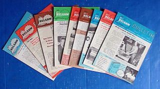 (9) Vtg 1976 - 78 Belsaw Bulletin Magazines Catalogs Home Woodworking & Business