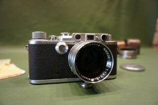 Nicca IIIA 35mm Rangefinder Camera w/ Nikon 50mm f/1.  4 Nikkor S.  C. ,  Leica 3