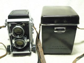 Mamiya C3 Professional Tlr 120 Film Camera W/ 80mm F2.  8 Sekor & Case.