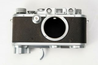 Leica Iiib Chrome Camera Sm Screw Mount With Scnoo Rapid Winder