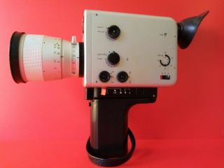 Vintage Design // Braun Nizo 801.  8 Movie Camera & Case.
