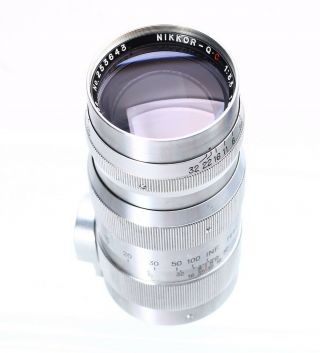 Nikon Nikkor Q.  C 13.  5cm 135mm F/3.  5 Ltm Leica Screw Rangefinder Lens 253643